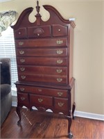 11 drawer Queen Anne highboy