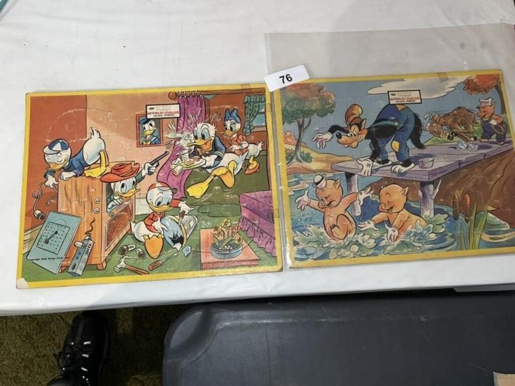 (2) Walt Disney Tray Puzzles