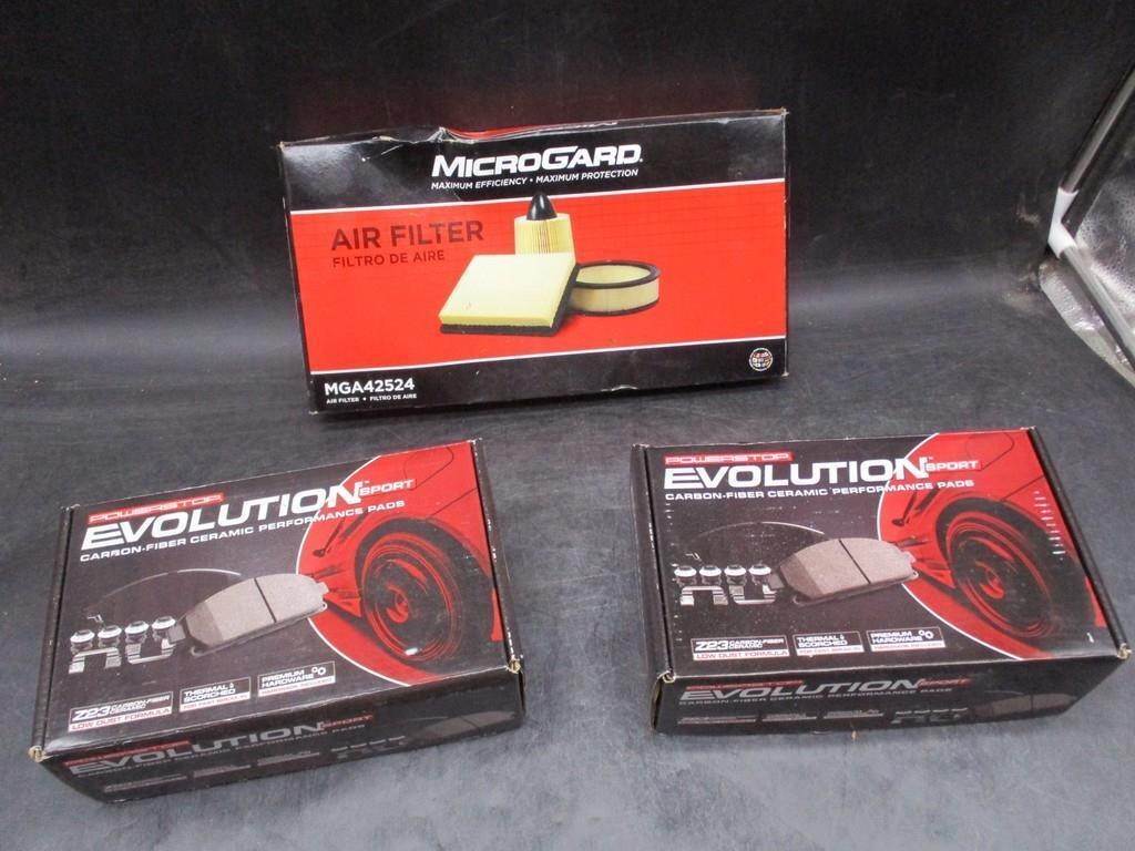 Performance Brake Pads, Air Filter