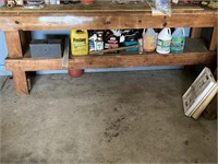 Bench & Contents of Middle Shelf