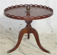 Vintage Duncan Phyffe Wood Dessert Round Table