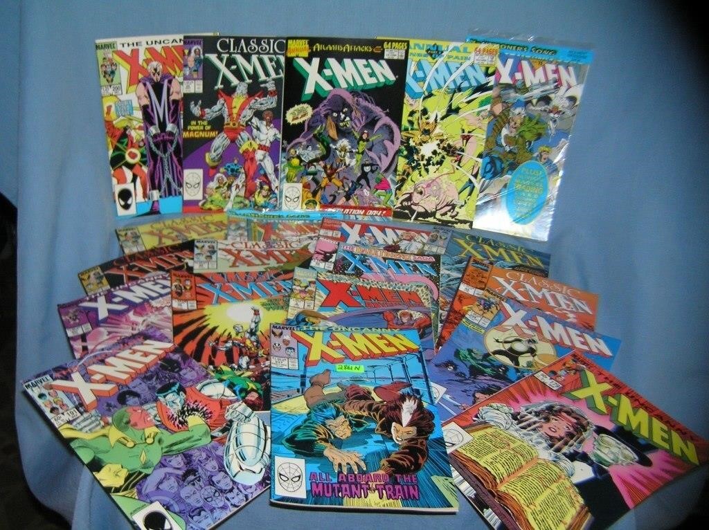 Large collection of vintage Xmen comic books