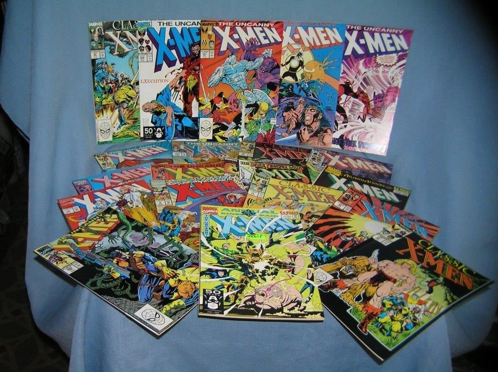 Large collection of vintage Xmen comic books