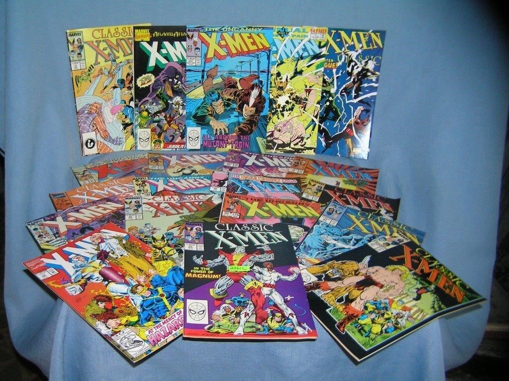 Large collection of vintage Xmen comic books