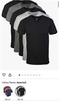 Size XL Gildan Men’s V-Neck T-Shirts Multipack -