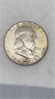 1961 Franklin half dollar