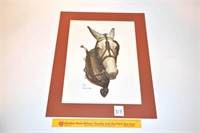 Matted C.W. Vittitow Mule Print - Pete - Signed