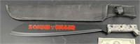 Zombie Killer 440 SS Machete w Sheath