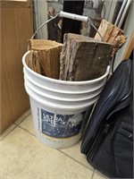 Bucket w/ 3 Fire Logs