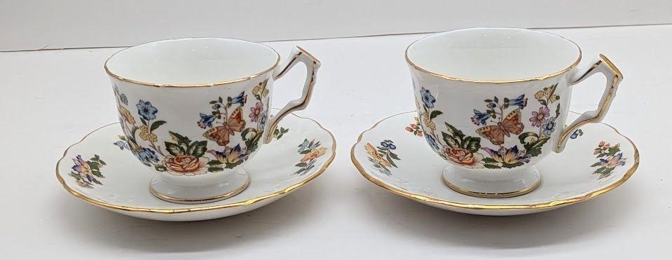 Lot Of 2 1775 Aynsley Tea Cups