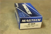 (1) Box Magtech .40 S&W 180gr FMJ-Flat