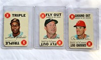 1968 Topps Game Cards Rose, Kaline, Robinson