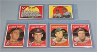 (6) 1959 Topps NY Yankees Baseball Cards