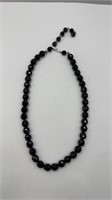 High Quality Heavy Vintage Glass Black Beads