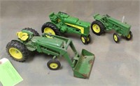 (3) John Deere Toy Tractors Including M, 630 &