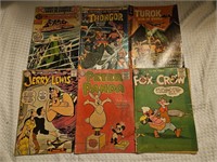 Lot of 6 Comic Books Jerry Lewis Fox Crow