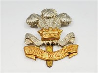 The Welsh Regiment Bi Metal Cap Badge