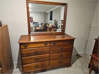 Dresser with mirror - solid wood