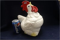 VINTAGE CERAMIC ROOSTER COOKIE JAR