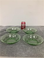 4 Green Bowls