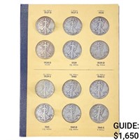 1937-1944 Walking Half Dollar Album (36 Coins)