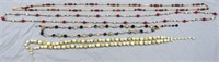 4- VINTAGE COSTUME JEWELRY NECKLACES