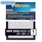 3M 2500 Series Filtrete 1 Filter  2-pack