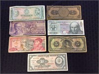 Old South American Currency Notes
