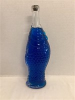 Fish Shaped Bottle with Blue Liquid