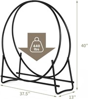 Happytools Firewood Rack, 40 Inch Heavy Duty