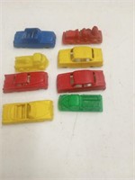 8 Vintage plastic cars