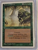 MTG WOTC 1995 4th Edition Force of Nature Card! VG