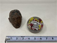 Advertising Paperweight, Primitive Scupture