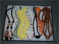 Vintage Costume Jewelry Lot of 7 Necklaces