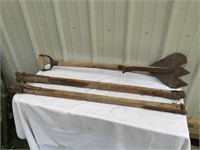 Vintage Hay Cutter & Hitch Pieces