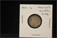 1941 S Mercury Silver Dime