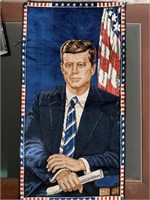 Vintage John F Kennedy Tapestry wall hanging