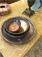 Lot of assorted Persian copper bowls