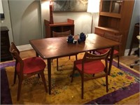 Mid Century teak dining table & four chairs