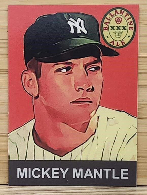 Mickey Mantle Ballantine Ale