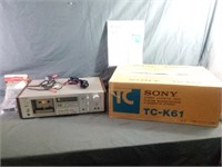Sony TC- K61 Stereo Cassette Deck has Original