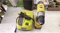 Ryobi drill and battery charger