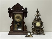 3 Antique Clocks - All as is