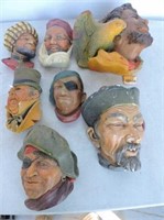 Chalkware Wall Masks