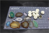 Supplies for 10 agate nightlights