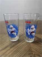 (2) Kentucky Wild Cats Coca-Cola Glasses