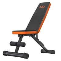 Lusper Weight Bench for Home Gym, Adjustable and