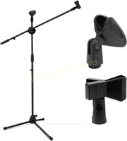 Mic Stand  Ohuhu Tripod Boom with Mic Clips