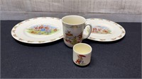 Royal Doulton Bunnykins Pattern 4 Piece Child's Pl