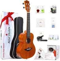 AKLOT Concert Ukulele Solid Mahogany 23in